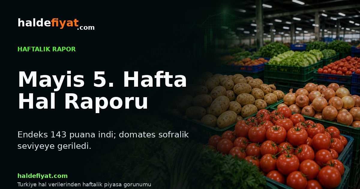 Mayıs 5. hafta hal raporu kapak görseli